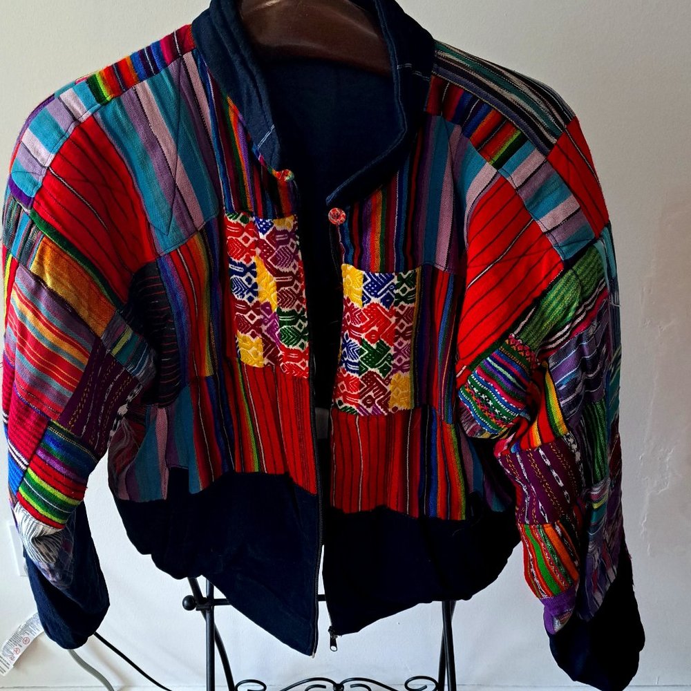 Patchwork Bomber Jacket